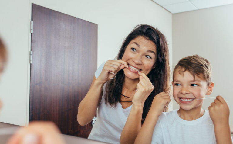 When should children start flossing?